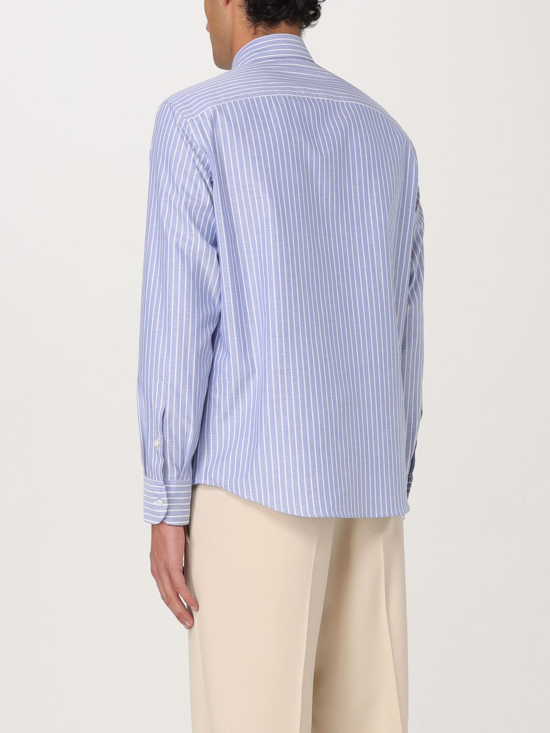 Shirt Men color Gnawed Blue