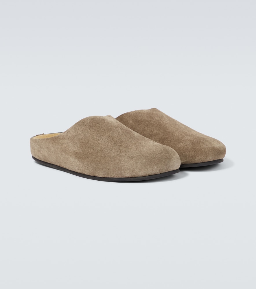 The Row Hugo suede clogs