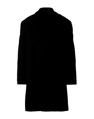 Man Coat Black Size 44 Recycled wool, Polyester