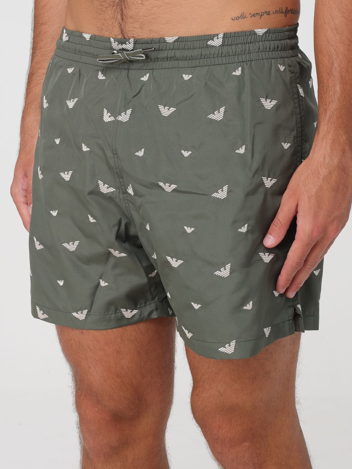 Swimsuit Men color Green