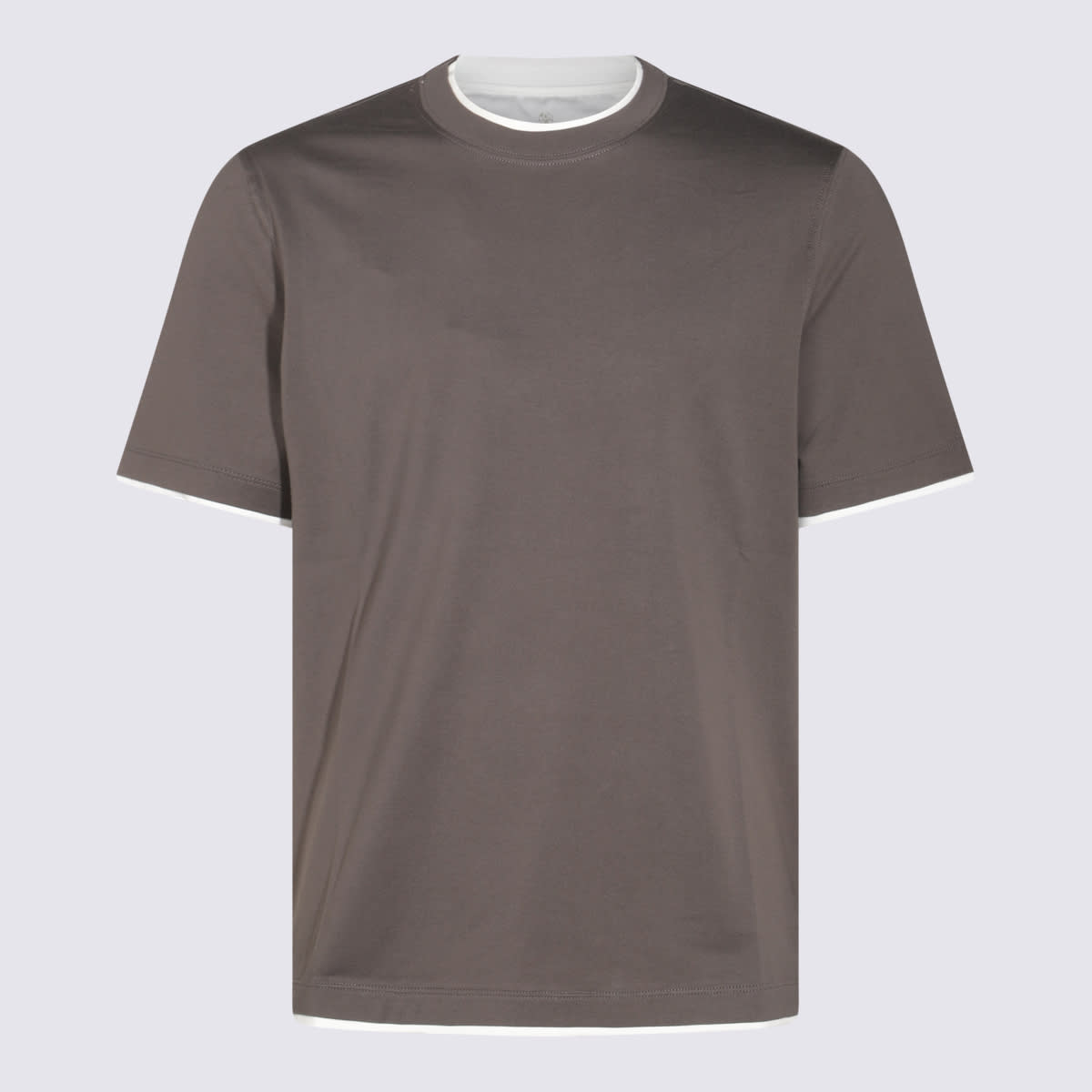 Layered T-shirt - Brown