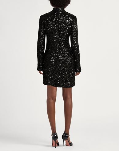 Woman Mini dress Black Size 8 Polyester, Elastane