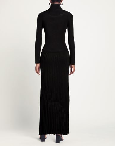 Woman Maxi dress Black Size M Wool, Acrylic