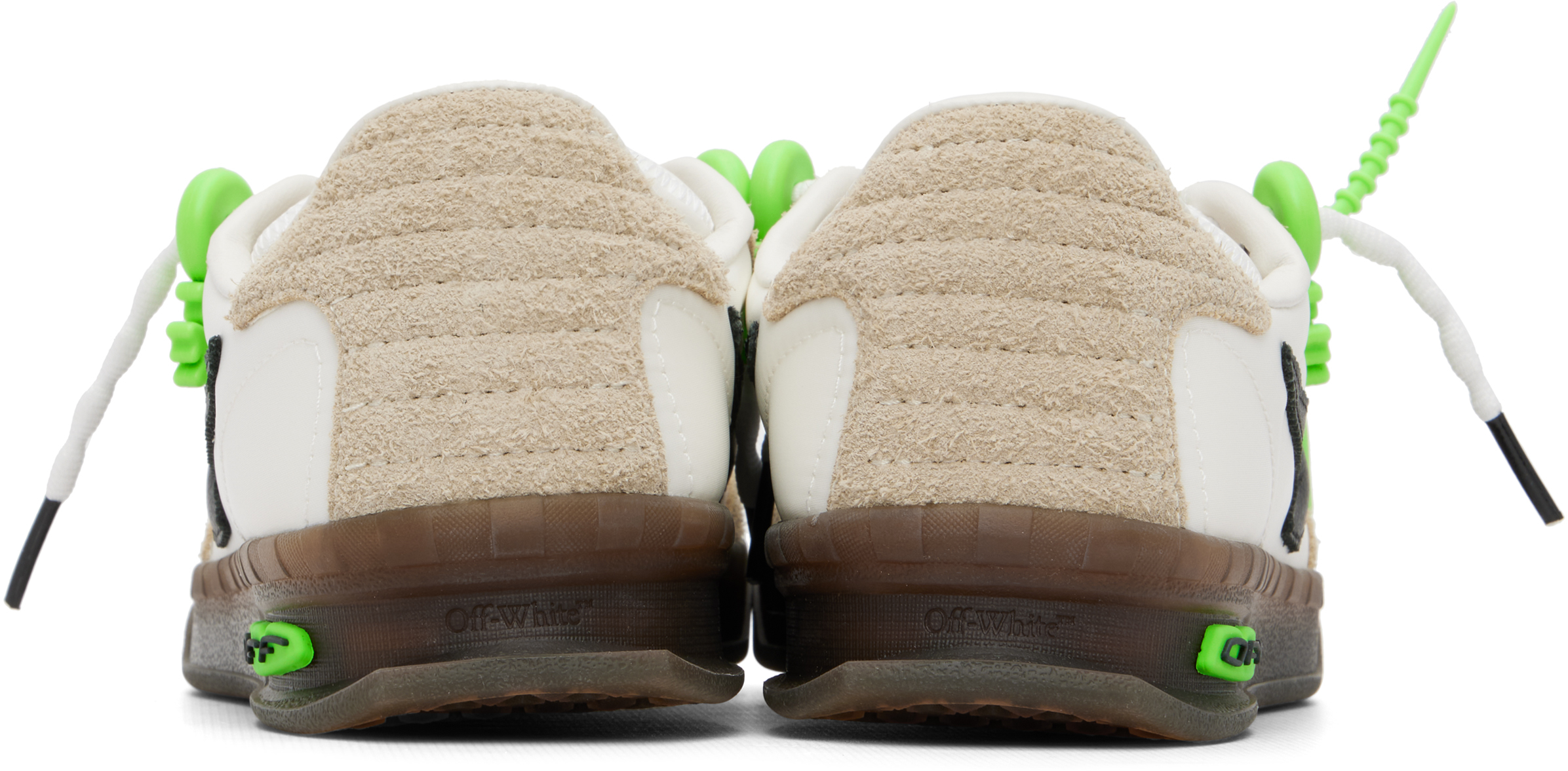 White & Beige New Slim Sneakers