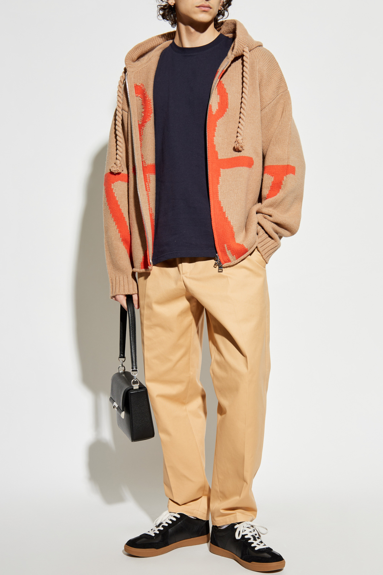 JIL SANDER Cotton Trousers, Men's, Beige