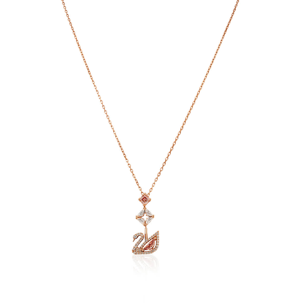 Dazzling Swan Y Necklace