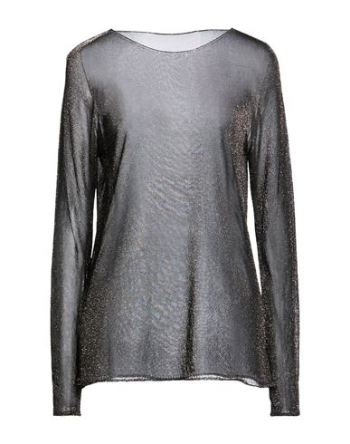 Woman Sweater Black Size S Viscose, Metallic Polyester