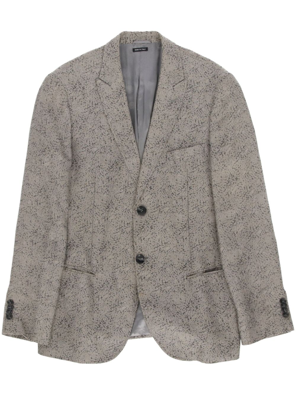 2000s textured blazer - Grey
