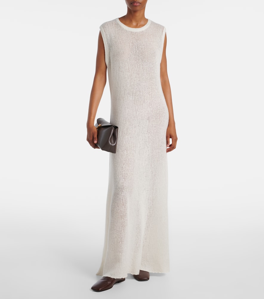 Madalena cashmere and silk maxi dress