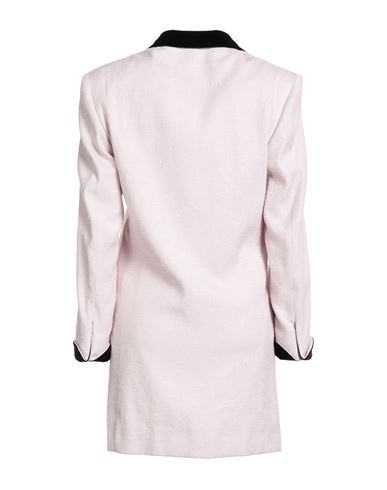 Woman Overcoat & Trench Coat Light pink Size 12 Linen, Silk, Cotton, Modal