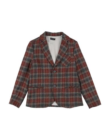 Kid Boy Blazer Brown Size 12 Wool, Polyamide