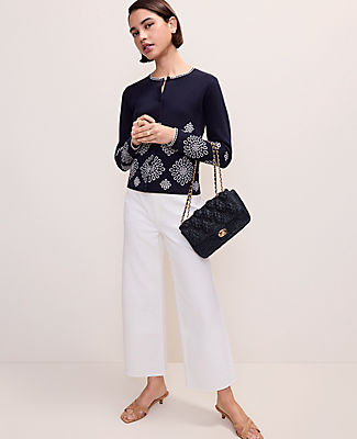 Ann Taylor Embroidered Ann Cardigan
