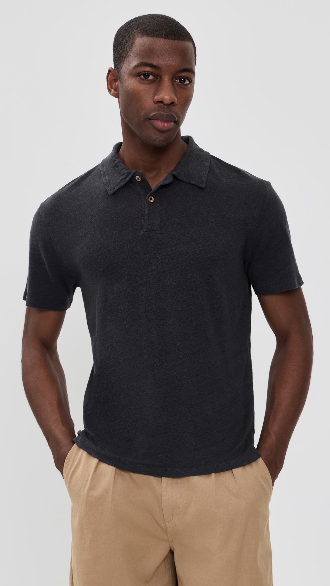 Linen Knit Polo Night
