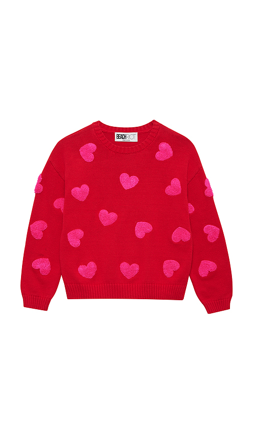 BEACH RIOT Little Callie Sweater in Red. 2. Also /4