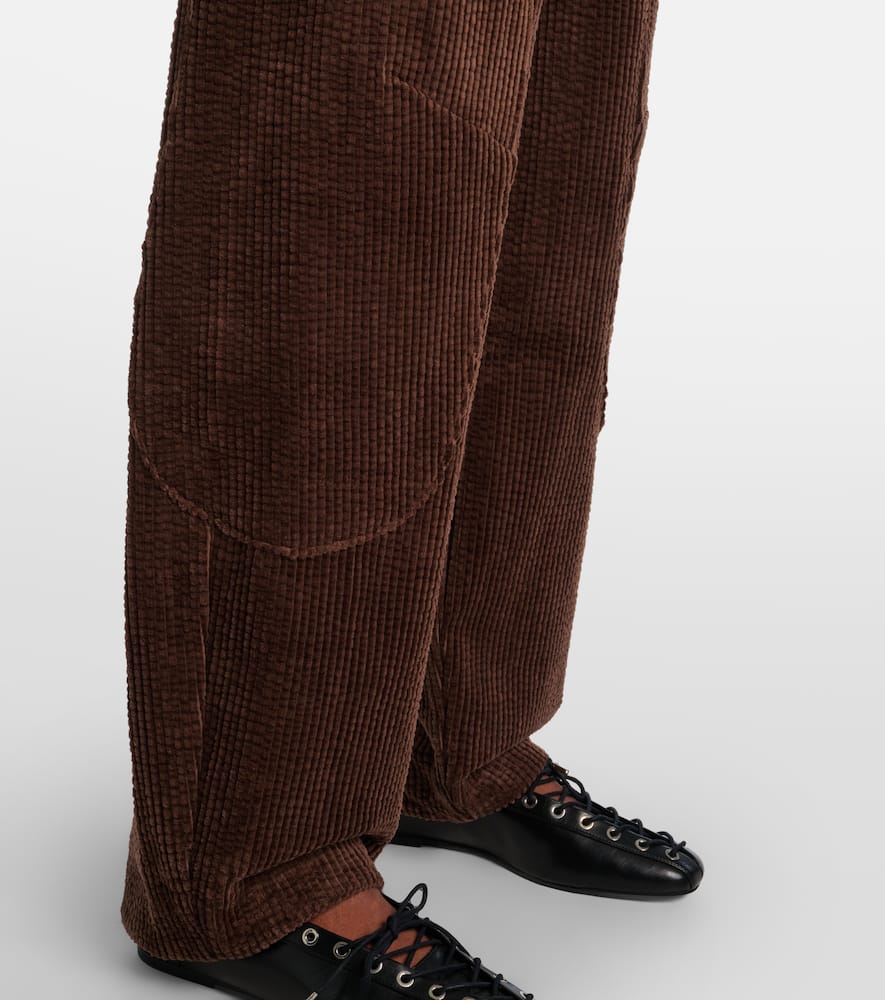 Cotton corduroy cargo pants