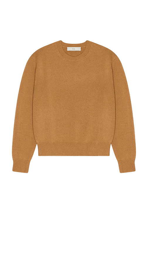 Dunst Cashmere Crew Neck Sweater in Camel. S also in L, M, XL/1X