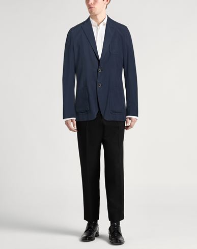 Man Blazer Navy Size 40 Viscose, Polyester