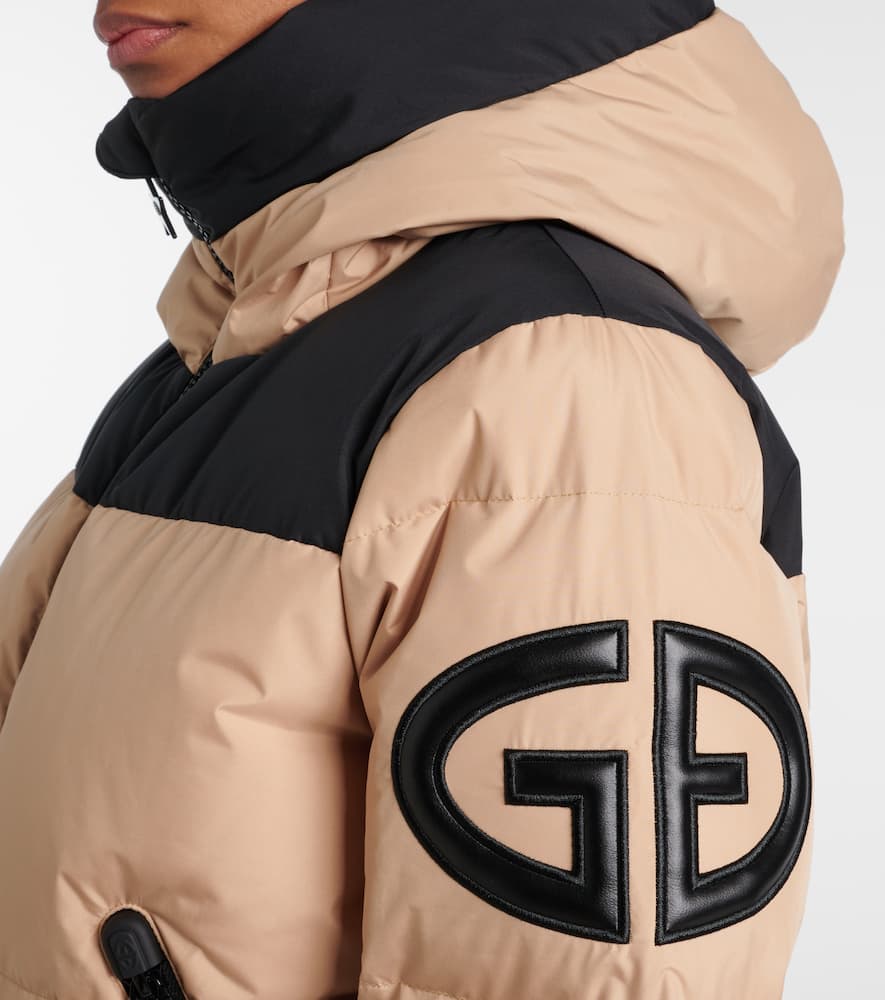 Village quilted down ski jacket