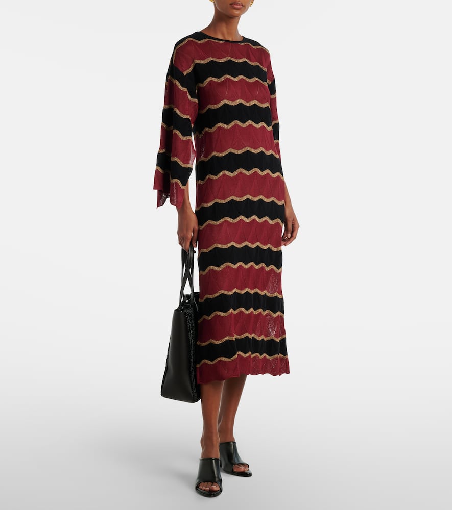 Hang Ten cotton-blend lamé kaftan