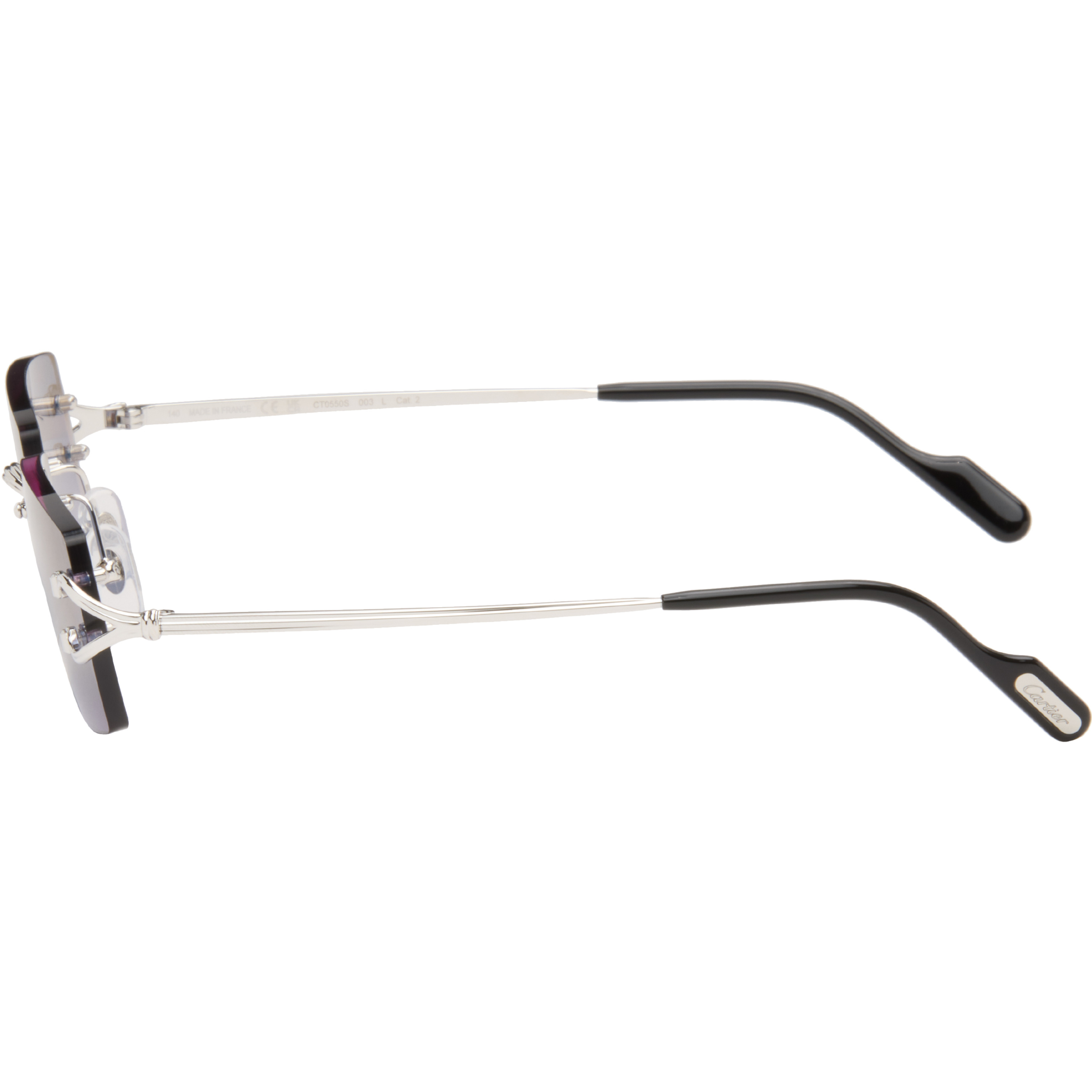 Silver 'Classic C de ' Sunglasses