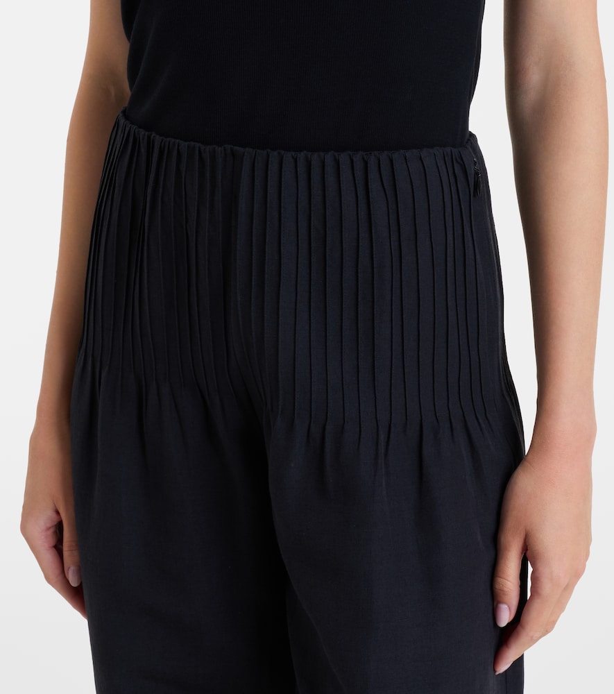 Cotton, rayon, and linen balloon pants