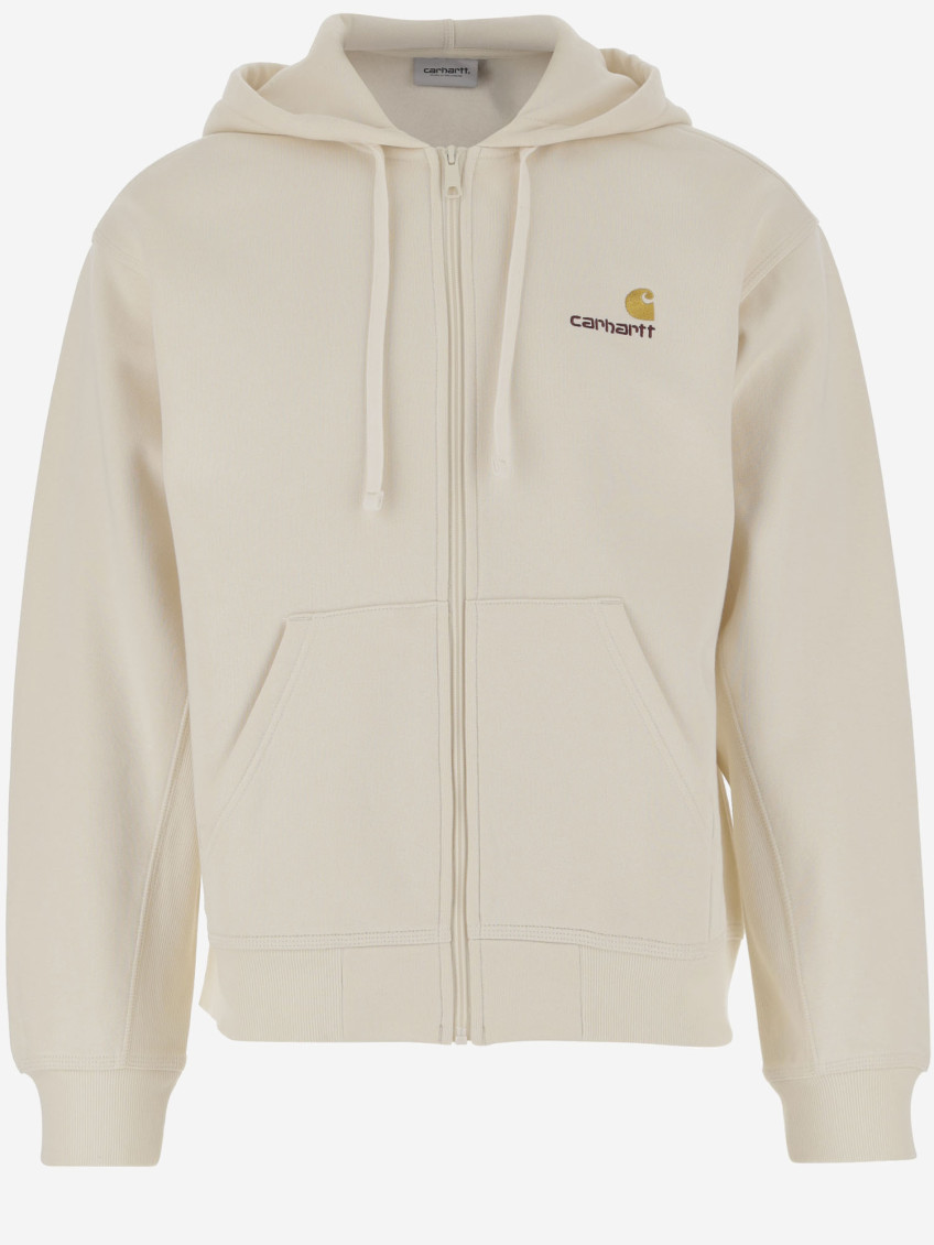 Beige American Script Hoodie