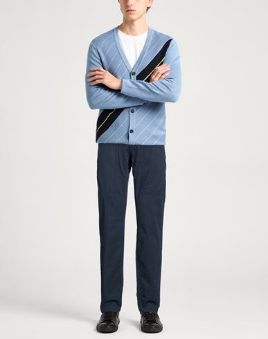 Man Pants Midnight blue Size 31 Cotton, Lyocell, Elastane