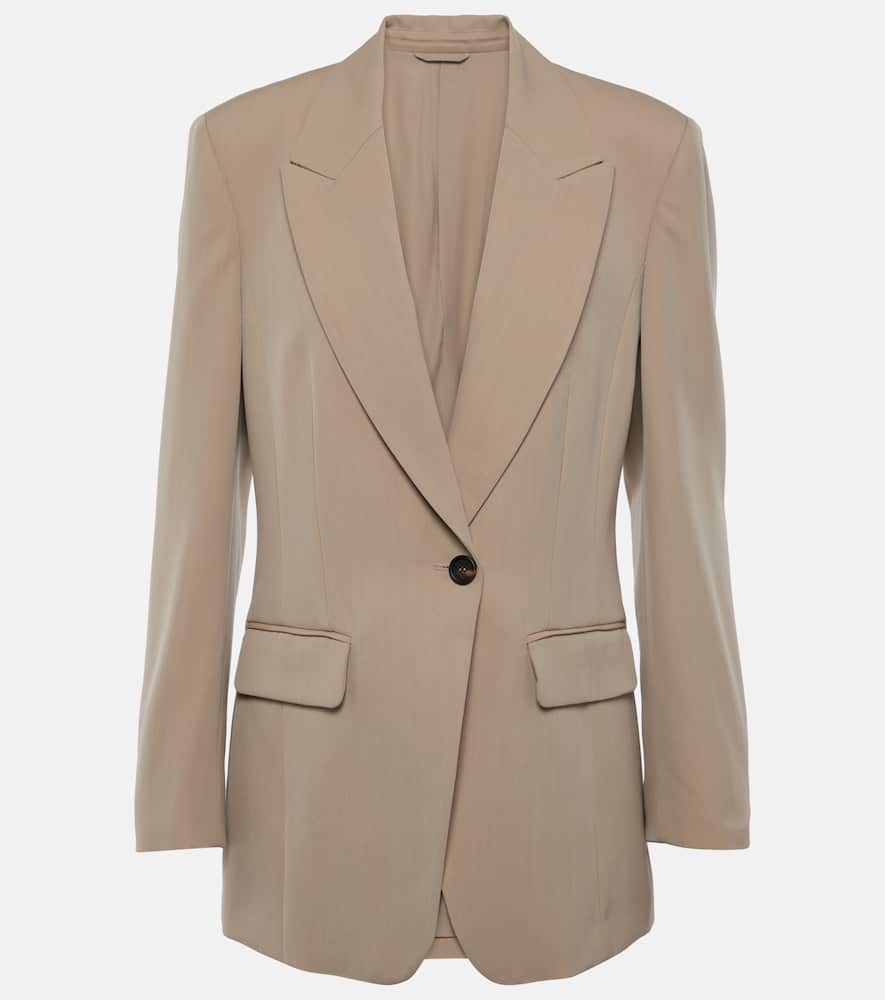 Wool-blend blazer