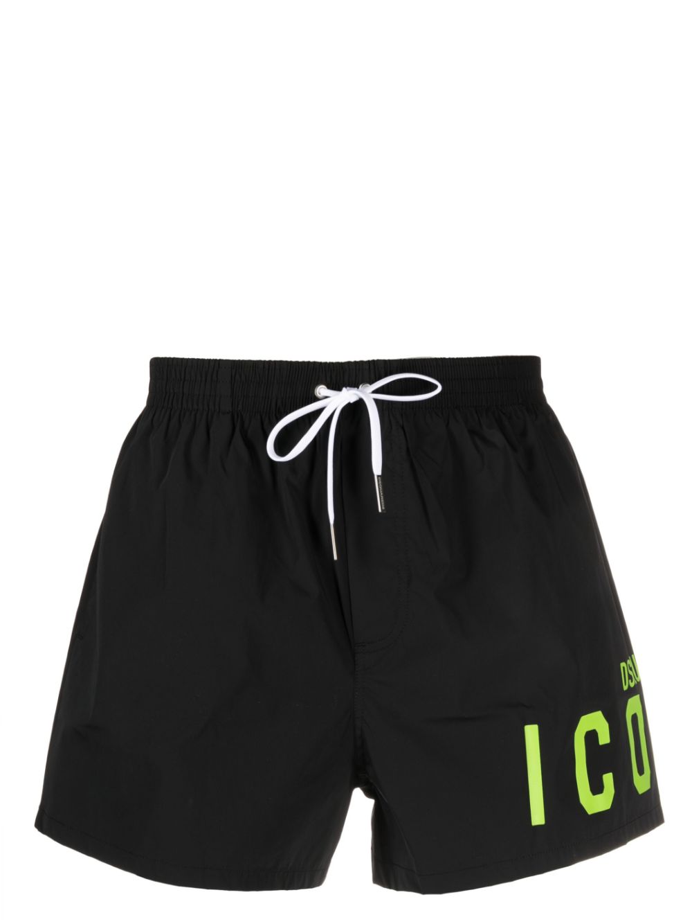 Logo-print swim shorts - Black