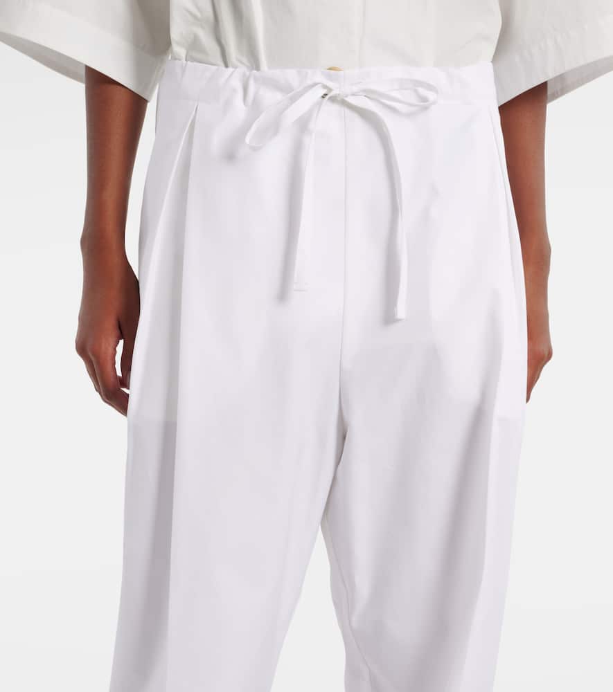 Trenton cotton poplin wide-leg pants
