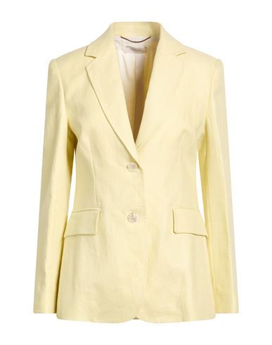 Woman Blazer Pastel yellow Size 8 Linen