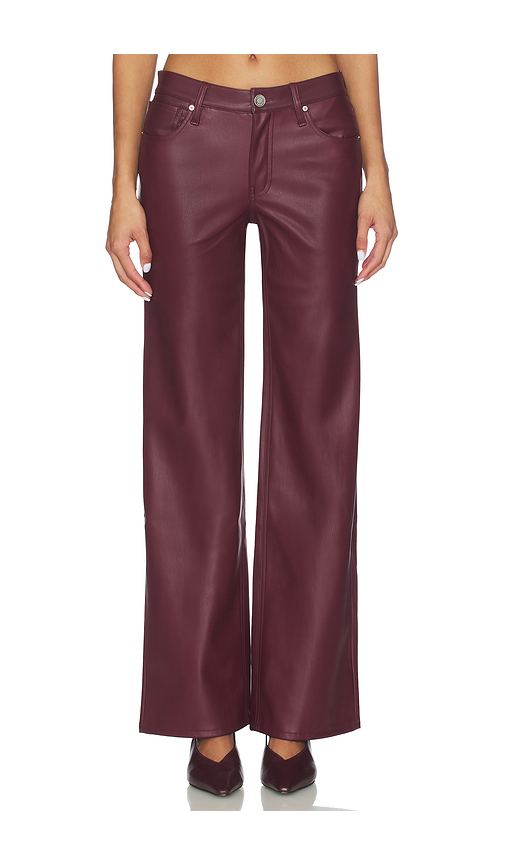 Hudson Jeans Rosie High Rise Wide Leg in Wine. - 32 also
