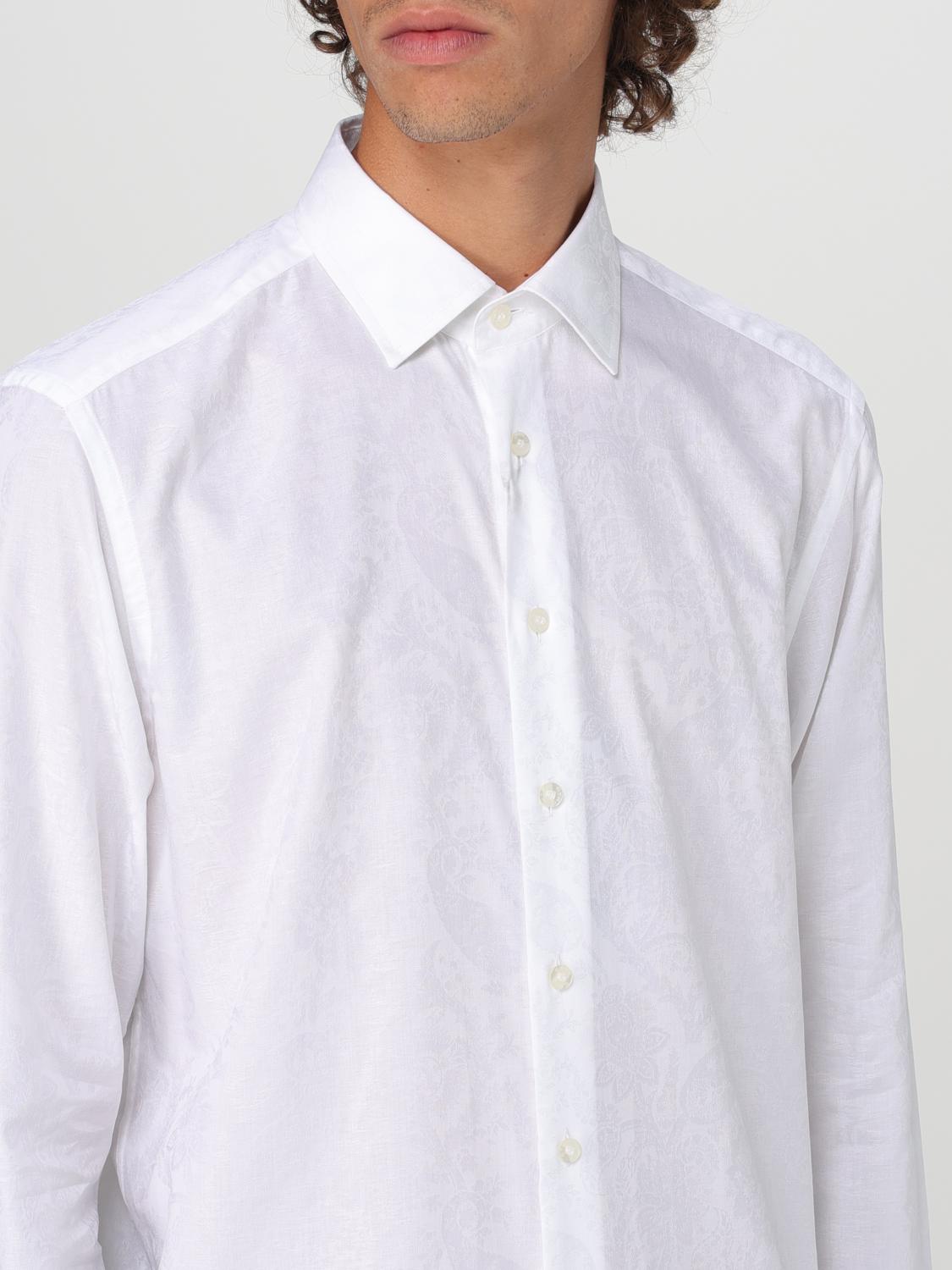 Paisley-print cotton shirt - Blue