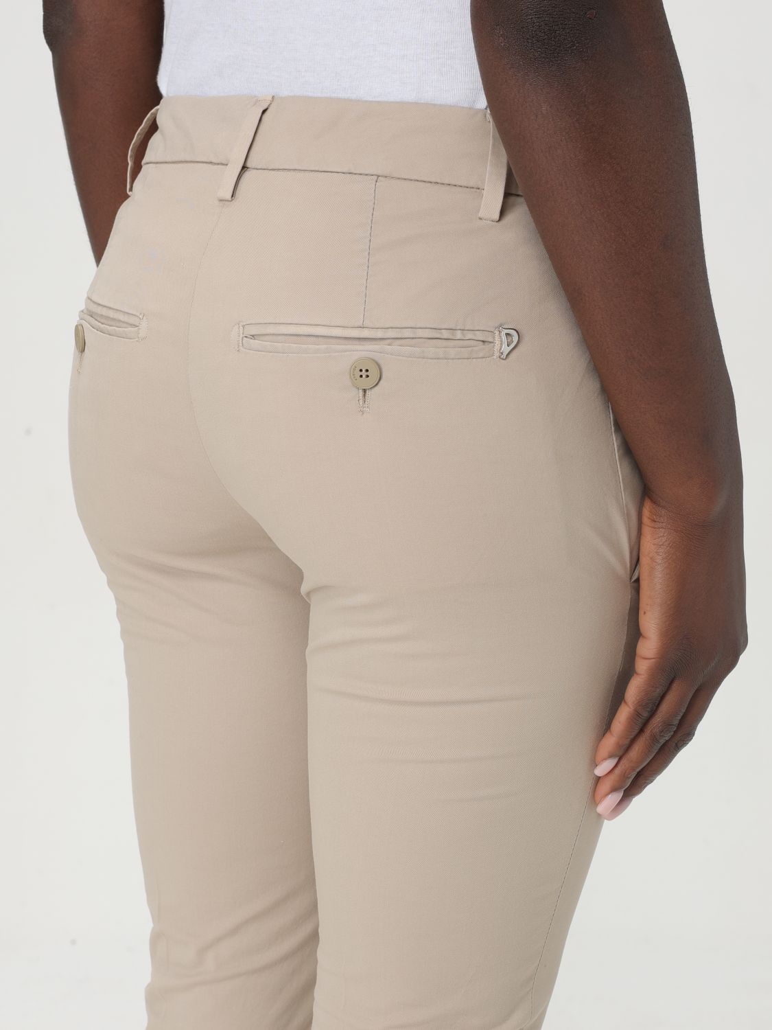 Jeans Woman color Beige