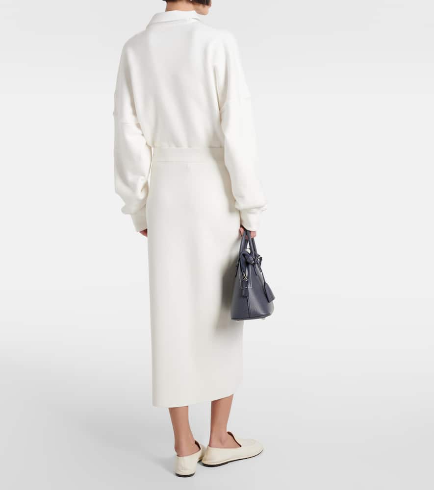 The Frankie Shop Solange knitted pencil skirt