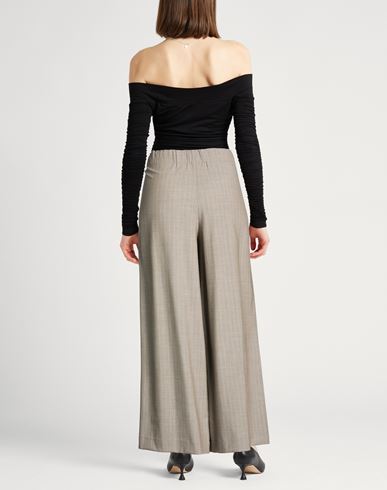 Woman Pants Grey Size 6 Virgin Wool, Viscose, Polyester, Elastane