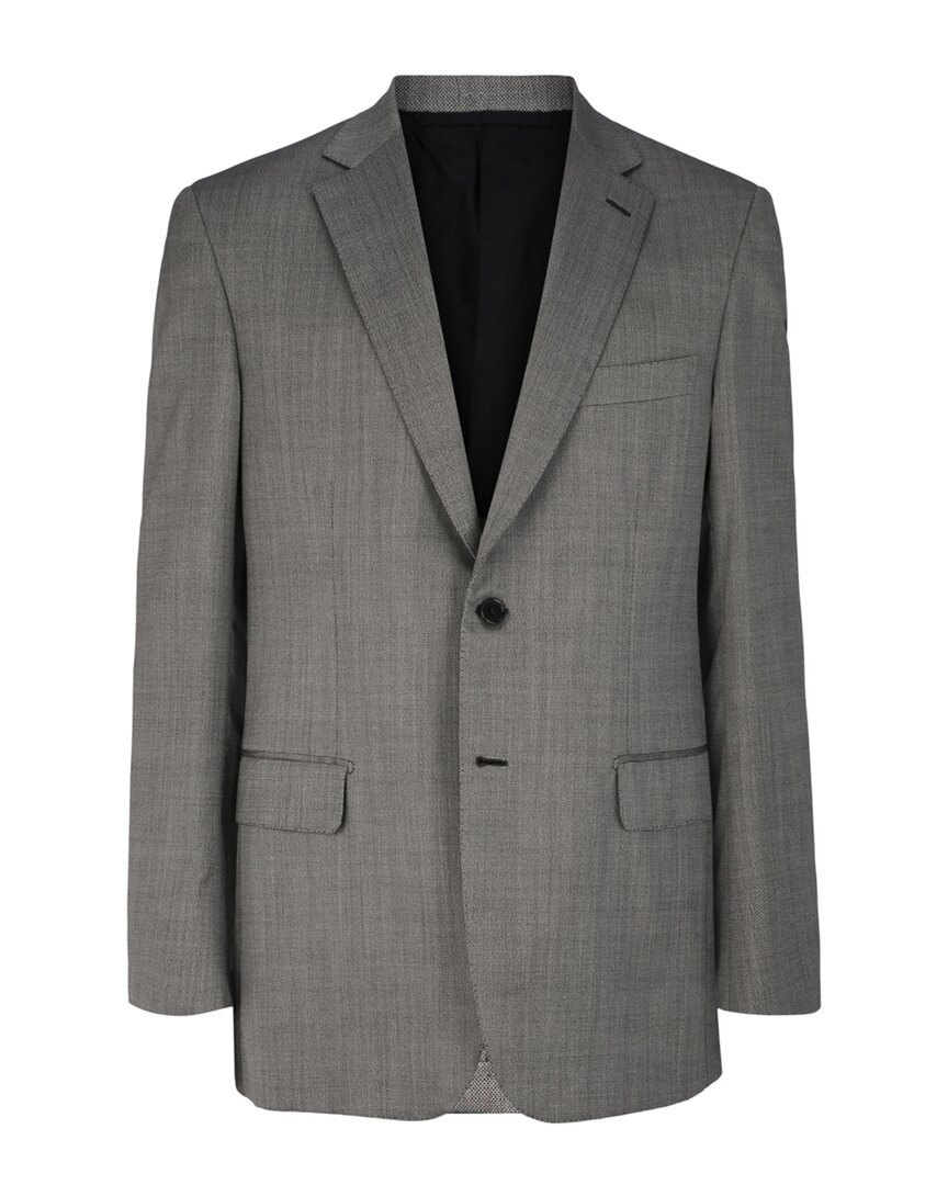 Single-Breasted Wool & Silk Blazer