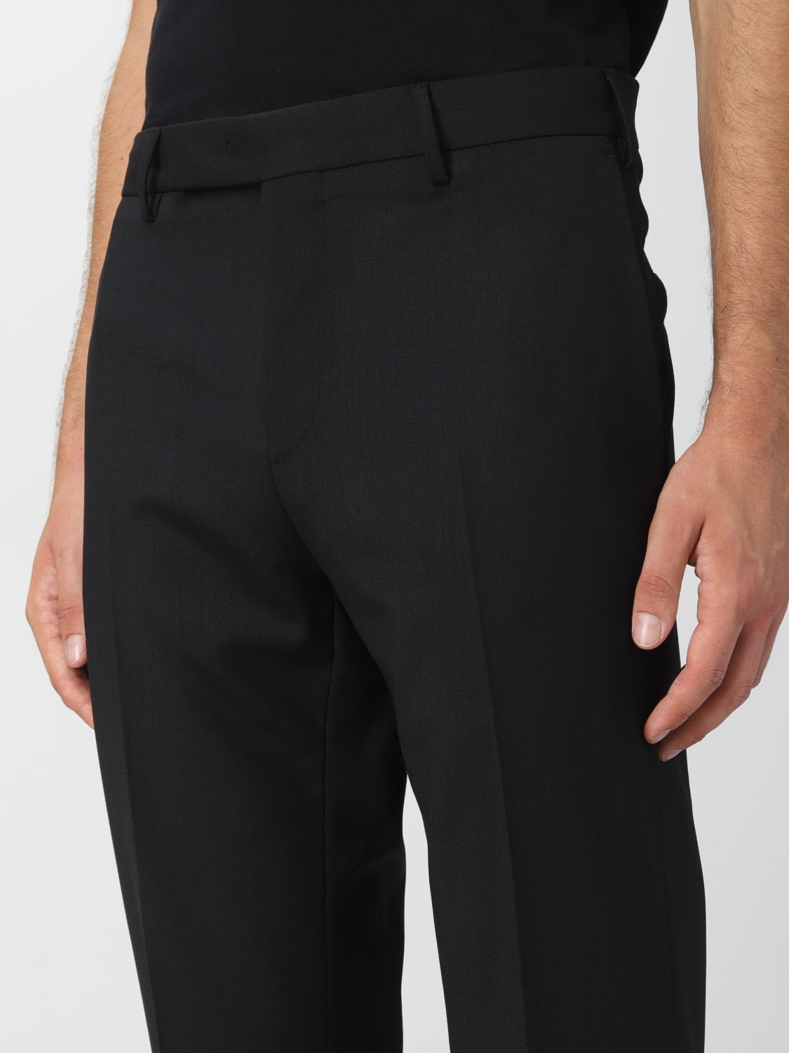 Trousers Men colour Black