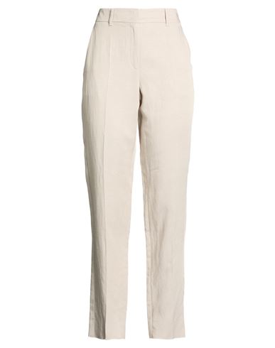 Woman Pants Platinum Size 8 Viscose, Linen, Cotton