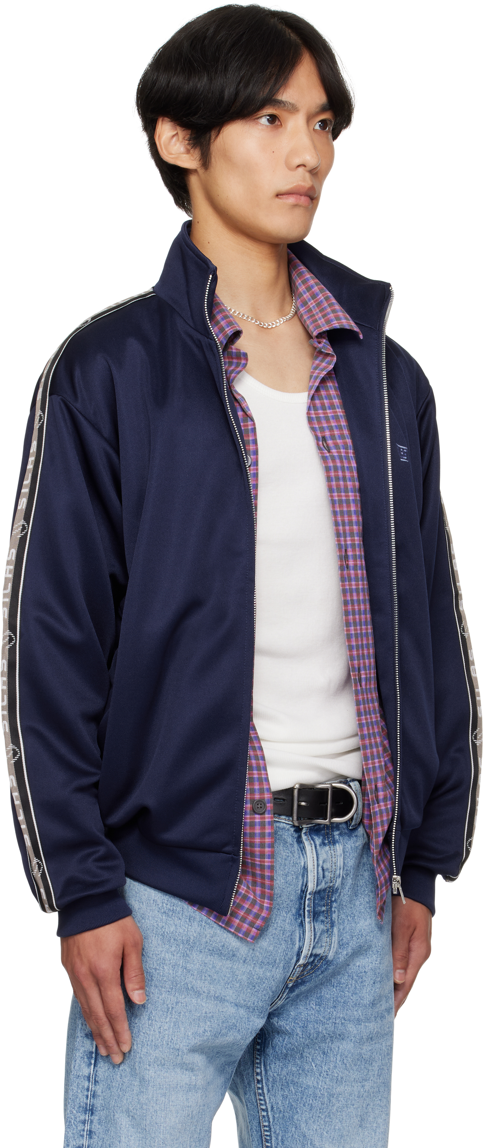 Navy Logo Track Jacket