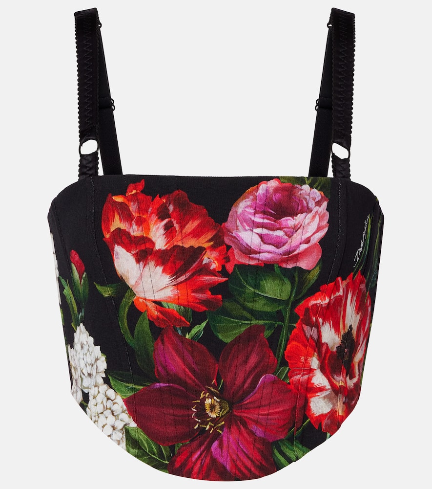 Floral bustier top