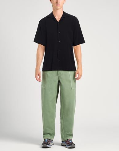 Man Shirt Black Size XL Cotton, Elastane
