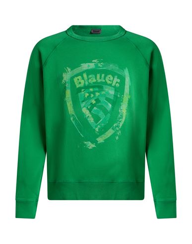 Man Sweatshirt Green Size XL Cotton