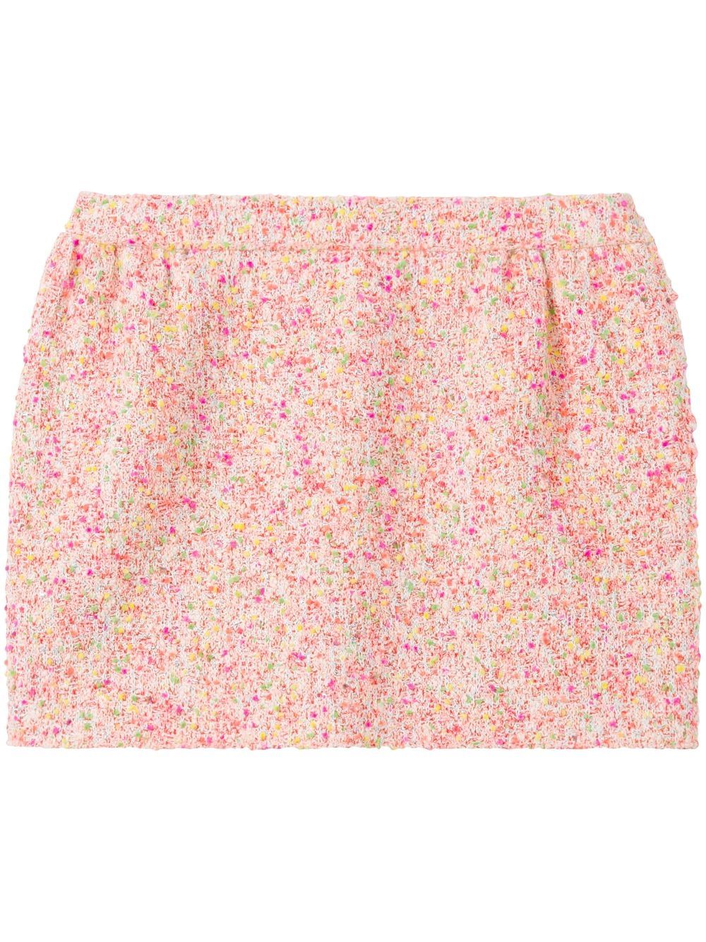 Bonded Novelty tweed skirt - Pink