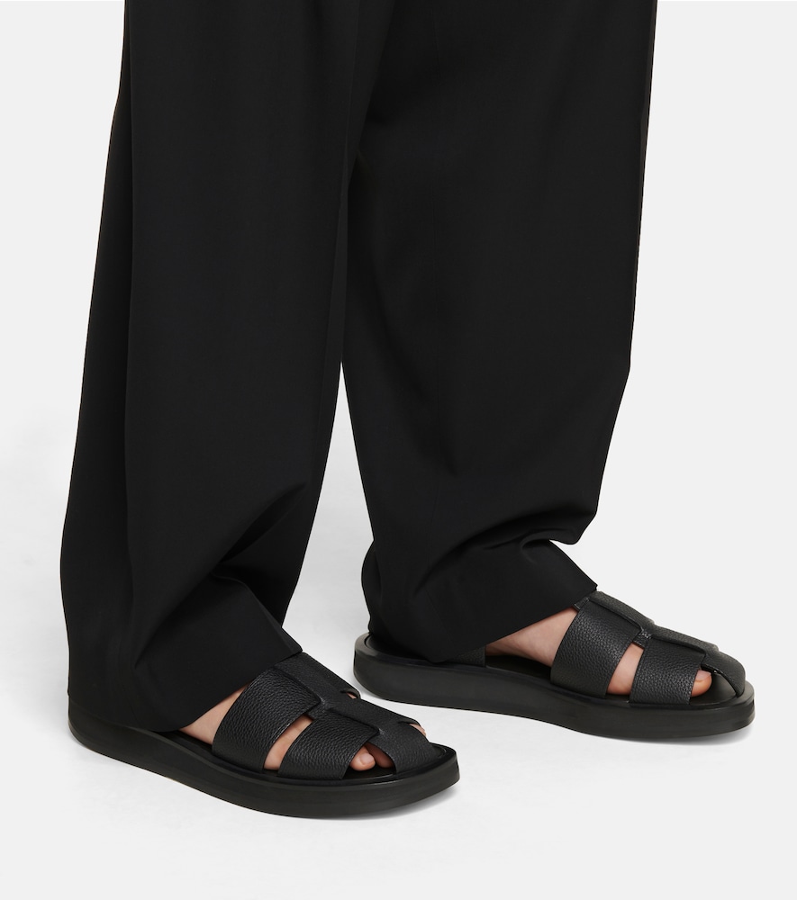 The Row Fisherman leather sandals