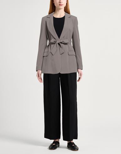 Woman Blazer Taupe Size 8 Polyester, Viscose, Elastane
