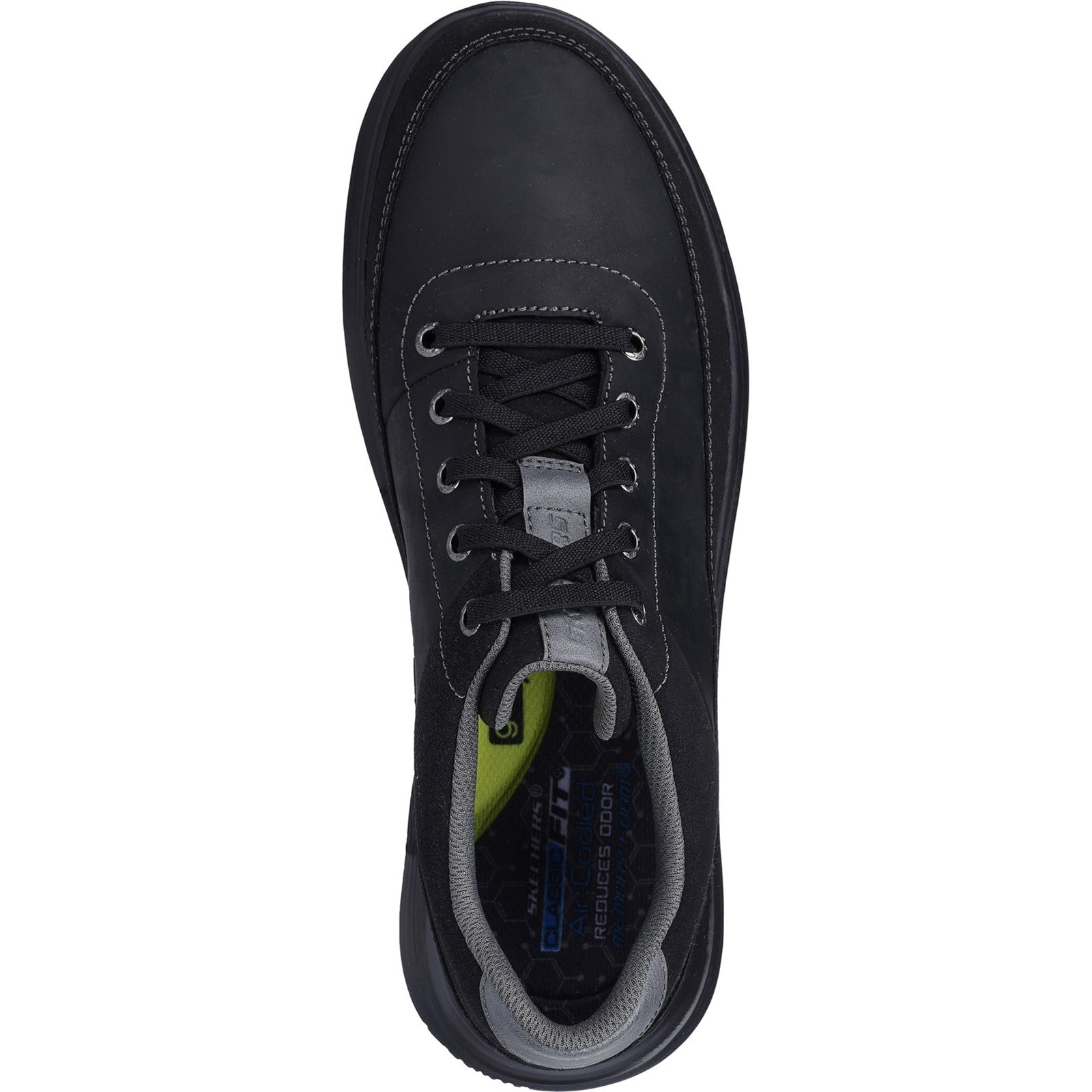 Skechers Mens Proven - Aldeno 204875-Bbk Black Lace Up Shoe