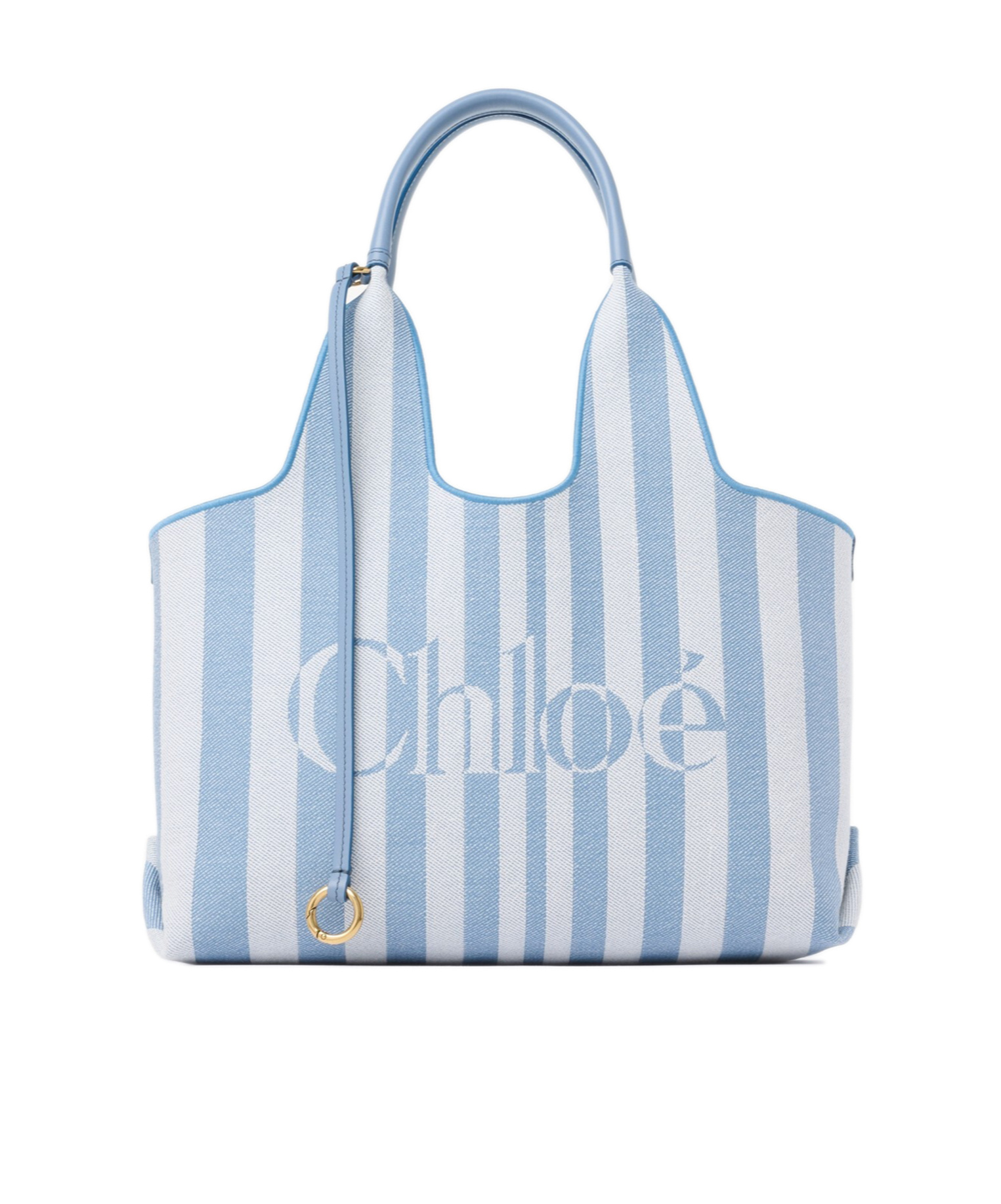 Small Stripy east-west tote bag