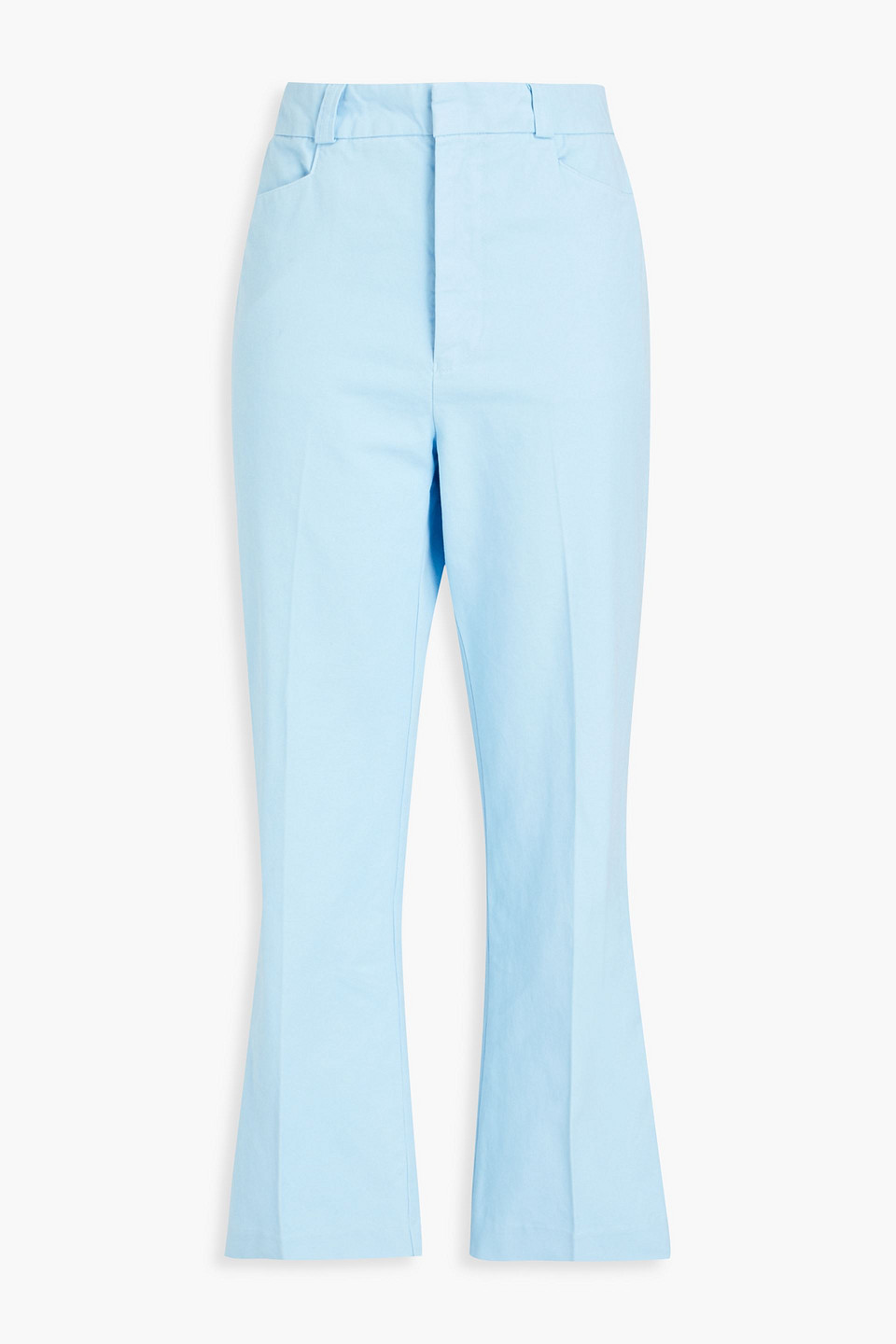 70s cotton-gaberdine straight-leg pants