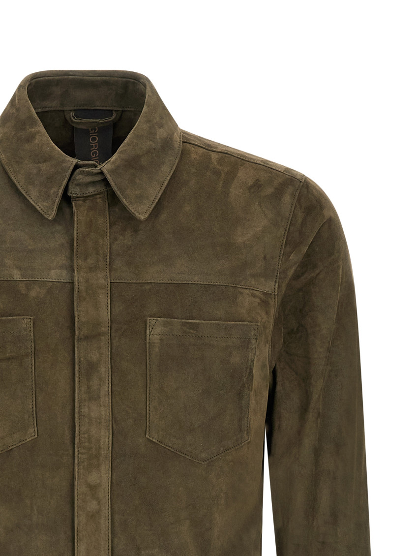 Suede Shirt Gloves